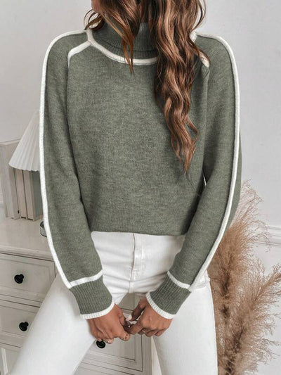 LARIN™ | Pull élégant en maille à points contrastés