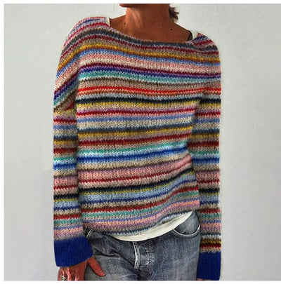 FLEURÉLLE™ | ÉLÉGANT PULL EN MAILLE DE LUXE BRODÉ MOUTON