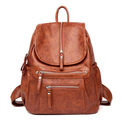 Alicia | Comfortable and Lightweight Leather Backpack