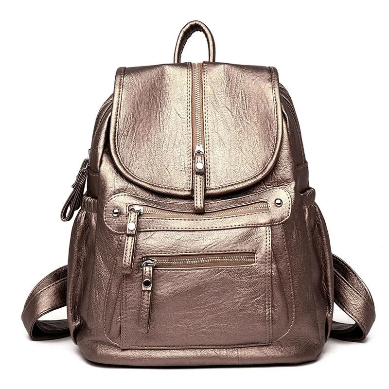 Alicia | Comfortable and Lightweight Leather Backpack