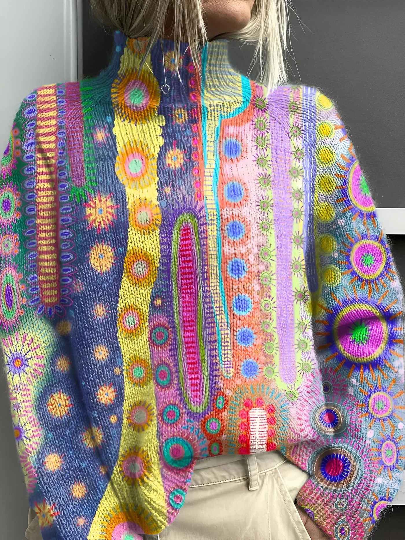 SOLARA™ | PULL EN MAILLE ARTISANALE POUR FEMMES VIBRANT