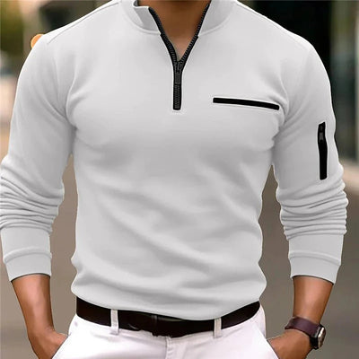Luxury Sweater with Quarter Zip