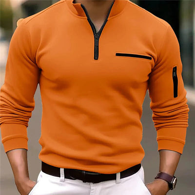 Luxury Sweater with Quarter Zip