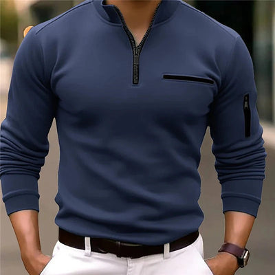 Luxury Sweater with Quarter Zip