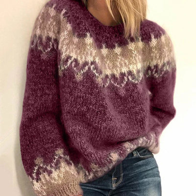 NORDIVA™ | PULL EN MAILLE SCANDI DE LUXE POUR FEMME